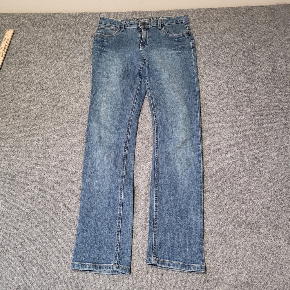 Natural Reflections Jeans Womens Size 4 Blue Straight Leg Medium Wash Stretch